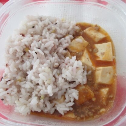 ご飯と麻婆豆腐はピッタリの相性ですね。美味しかったです。